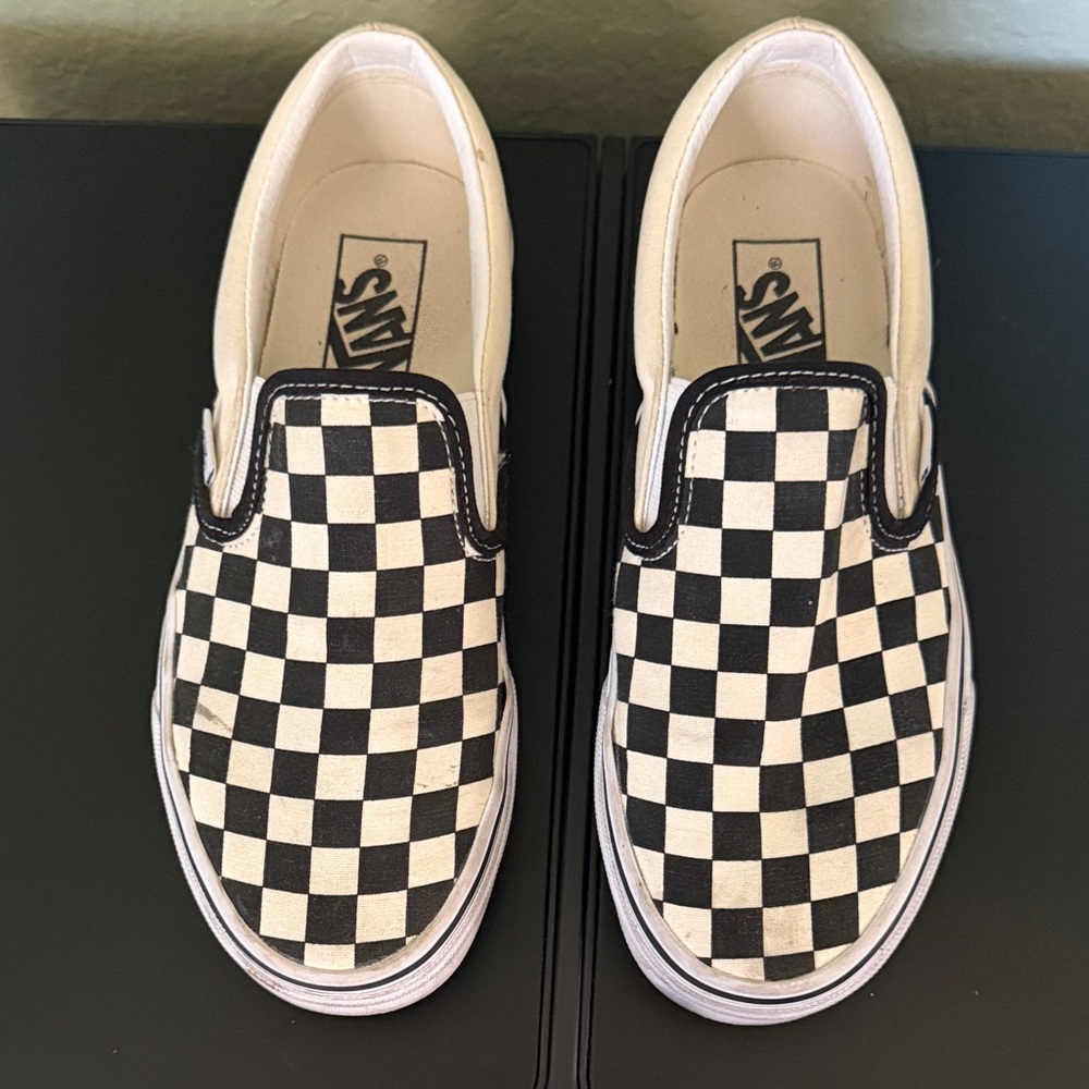 Vans Classic Checkerboard Slip-ons Size 7.5